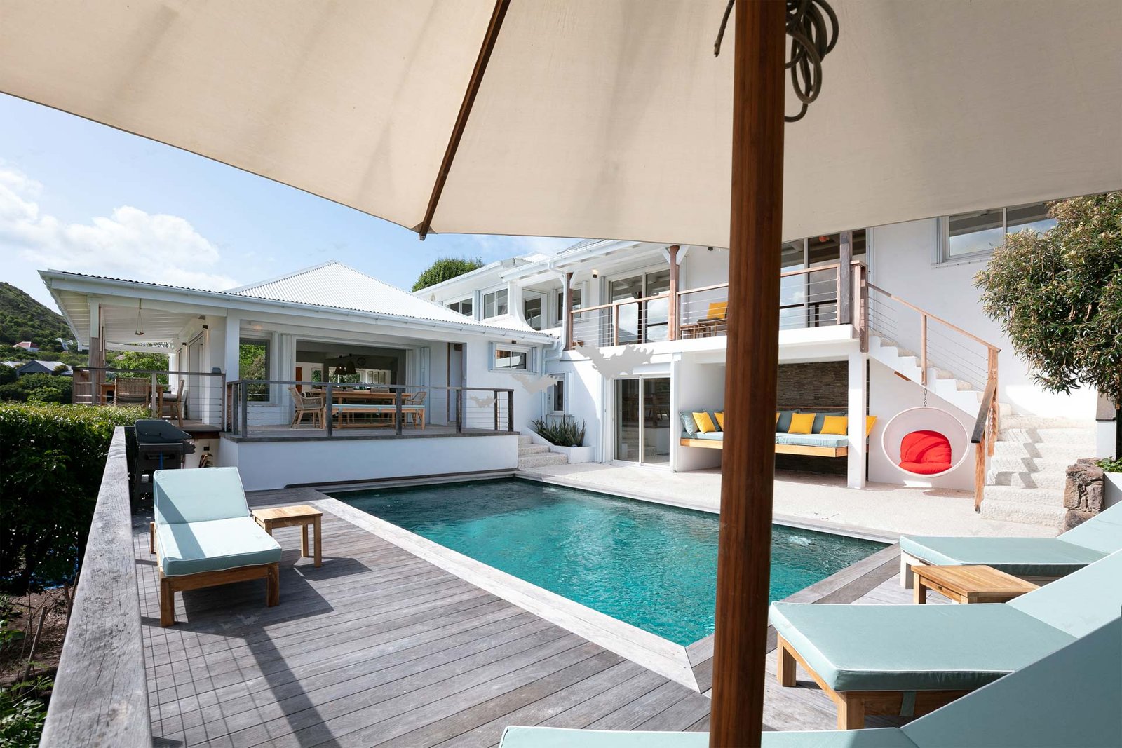 Large Deck For Family Holidays In St Barths